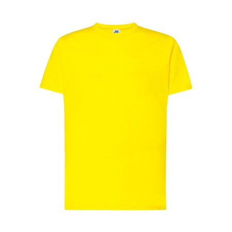T-shirt męski 100% bawełna żółty 190 g/m2