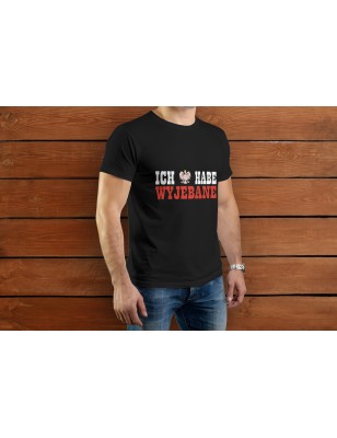 T-shirt męski 100% bawełna czarny 190 g/m2 z twoim nadrukiem