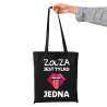 Bawełniana torba czarna z nadrukiem ZOŁZA idealny prezent W3