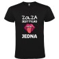 T-shirt koszulka czarna damska z nadrukiem ZOŁZA idealny prezent W3