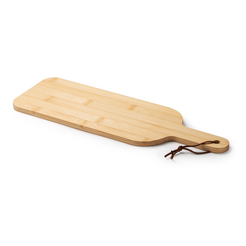 Deska do krojenia z bambusa z uchwytem i sznurkiem do zawieszania 40 x 13,5 cm