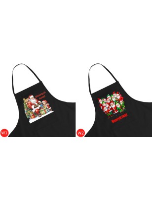 Fartuch kuchenny czarny na boże narodzenie  - WYPRZEDAŻ