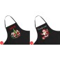 Fartuch kuchenny czarny na boże narodzenie  - WYPRZEDAŻ