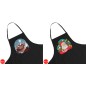 Fartuch kuchenny czarny na boże narodzenie  - WYPRZEDAŻ