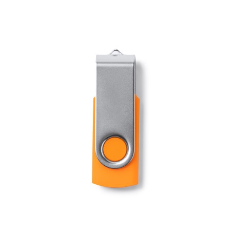 Pendrive 32GB USB 2.0 pomarańczowy metalowy klips