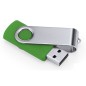 Pendrive 32GB USB 2.0 zielony metalowy klips