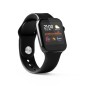 Czarny smartwatch SMS POLACZENIA ZDJECIA SPORT KROKI