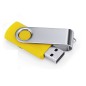 Pendrive 32GB USB 2.0 żółty metalowy klips