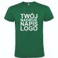 Męska koszulka T-shirt z twoim napisem nadrukiem zielona