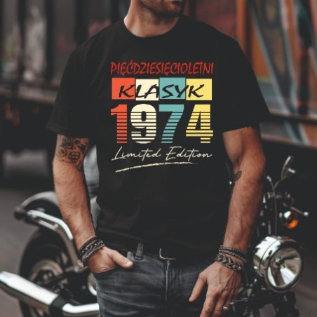 Koszulka Męska Prezent na 40 50 60 urodziny dla faceta T-shirt dla niego W1