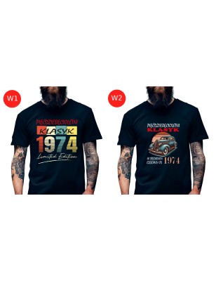 Koszulka Męska Prezent na 40 50 60 urodziny dla faceta T-shirt dla niego W1