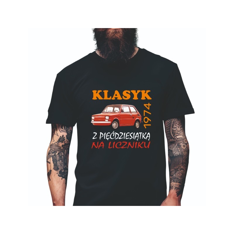 Koszulka Męska Prezent na 40 50 60 urodziny dla faceta T-shirt dla niego W4