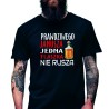 Koszulka Męska Młodzieżowa T-Shirt PRAWDZIWY JANUSZ Bawełna