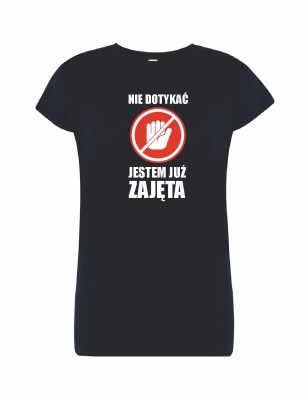 T-shirt damski granatowy jestem już zajęta roz. S