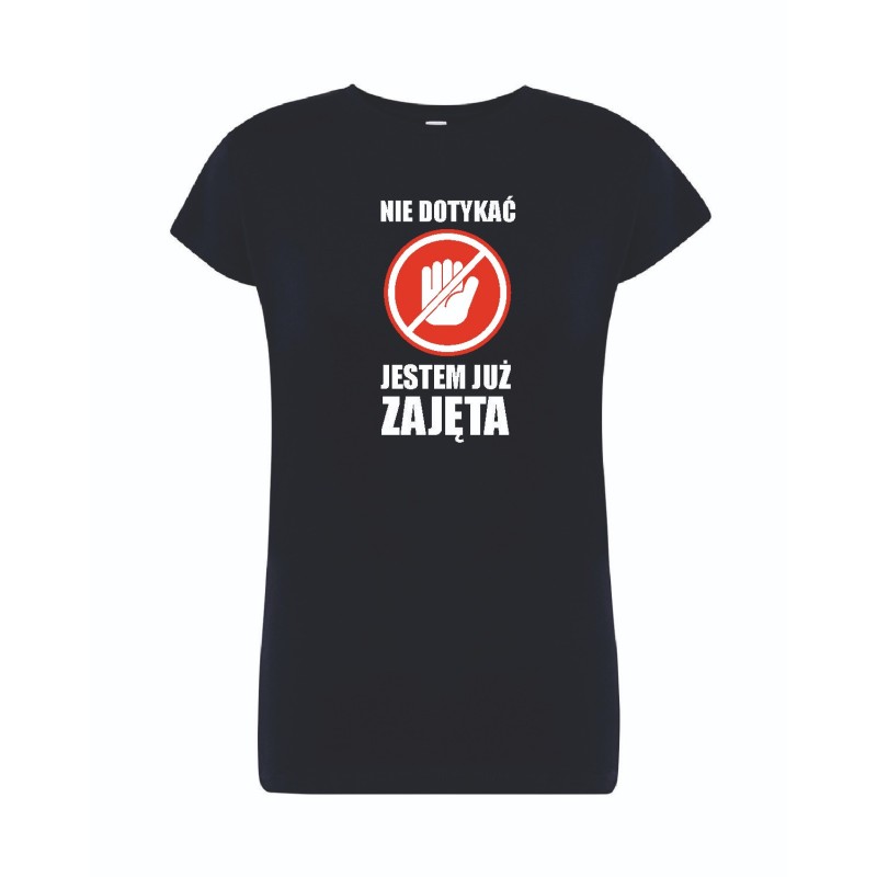 T-shirt damski granatowy jestem już zajęta roz. S