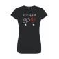 T-shirt damski czarny kocham go roz. S