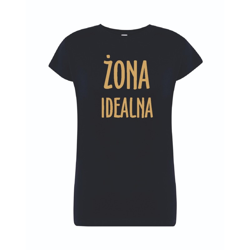 T-shirt damski granatowy żona idealna roz. S