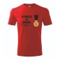 T-shirt męski czerwony dziadek na medal roz. S