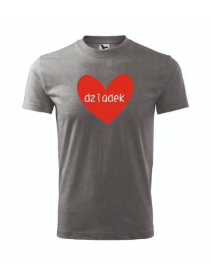 T-shirt męski szary kochany dziadek roz. S