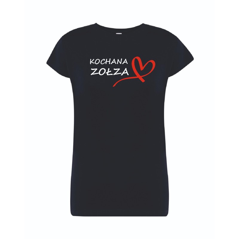 T-shirt damski granatowy kochana zołza roz. S