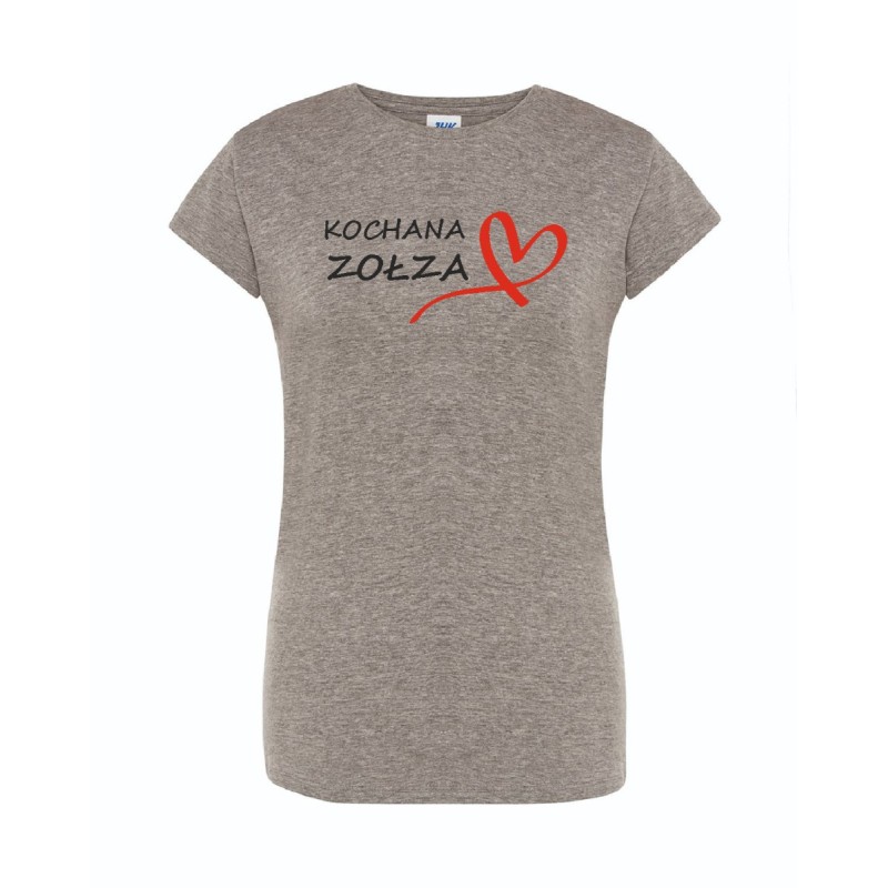 T-shirt damski szary kochana zołza roz. S