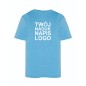 Dziecięca koszulka T-shirt z twoim napisem nadrukiem logo błękitna