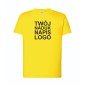 Dziecięca koszulka T-shirt z twoim napisem nadrukiem logo żółta