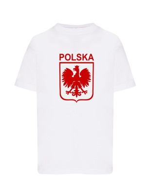 Dziecięca koszulka kibica reprezentacji nr i nazwisko biała W2