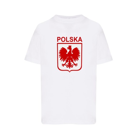 Dziecięca koszulka kibica reprezentacji nr i nazwisko biała W2