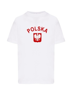 Dziecięca koszulka kibica reprezentacji nr i nazwisko biała W3
