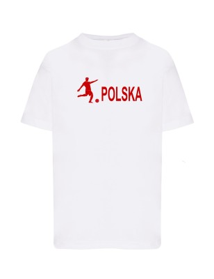 Dziecięca koszulka kibica reprezentacji nr i nazwisko biała W4