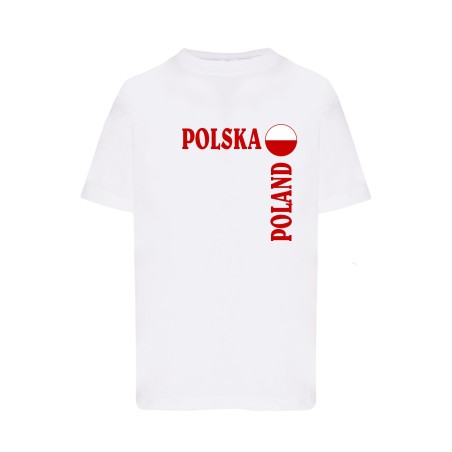 Dziecięca koszulka kibica reprezentacji nr i nazwisko biała W8