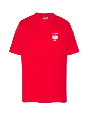 Dziecięca koszulka kibica reprezentacji nr i nazwisko czerwona W1