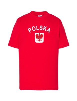 Dziecięca koszulka kibica reprezentacji nr i nazwisko czerwona W3