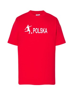Dziecięca koszulka kibica reprezentacji nr i nazwisko czerwona W4