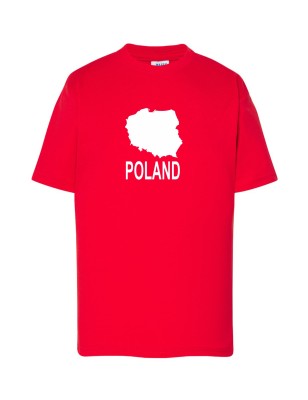 Dziecięca koszulka kibica reprezentacji nr i nazwisko czerwona W6