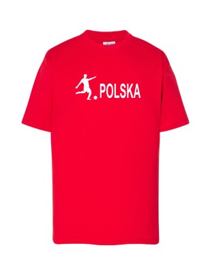 Dziecięca koszulka kibica reprezentacji nr i nazwisko czerwona W7
