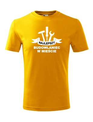 T-shirt męski najlepszy w mieście - 10 kolorów do wyboru