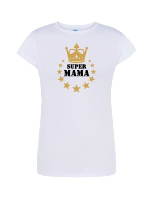 T-shirt damski super mama - 10 kolorów do wyboru