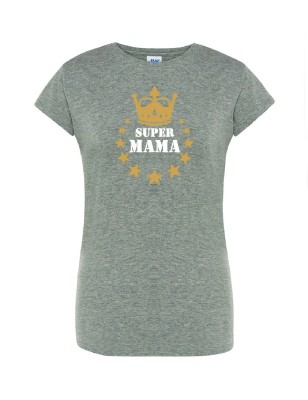 T-shirt damski super mama - 10 kolorów do wyboru