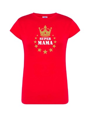 T-shirt damski super mama - 10 kolorów do wyboru