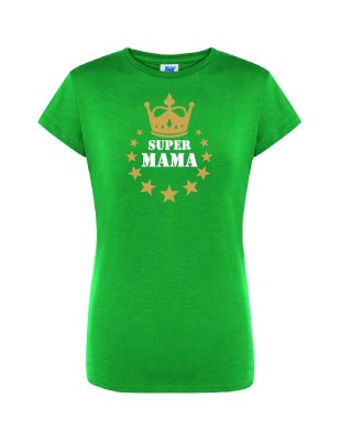 T-shirt damski super mama - 10 kolorów do wyboru