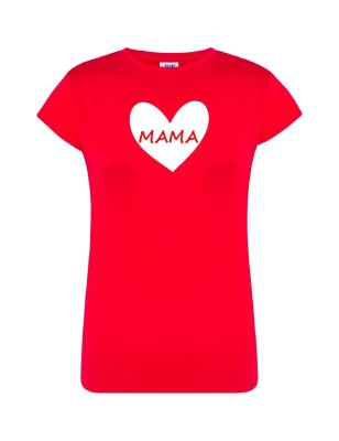 T-shirt damski mama serce - 10 kolorów do wyboru