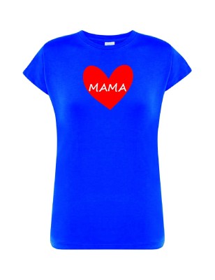 T-shirt damski mama serce - 10 kolorów do wyboru