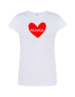 T-shirt damski mama serce - 10 kolorów do wyboru