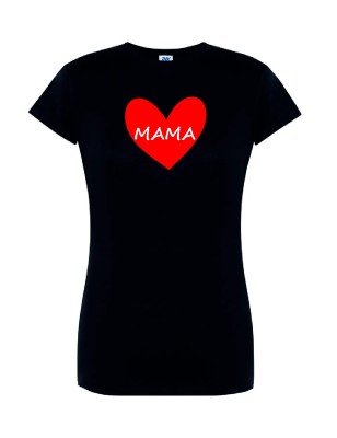 T-shirt damski mama serce - 10 kolorów do wyboru