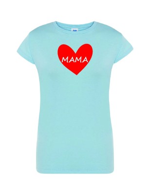 T-shirt damski mama serce - 10 kolorów do wyboru