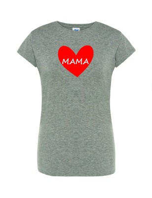 T-shirt damski mama serce - 10 kolorów do wyboru