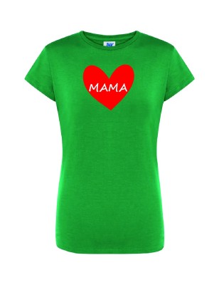 T-shirt damski mama serce - 10 kolorów do wyboru