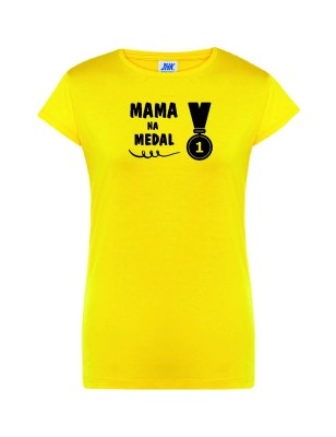 T-shirt damski mama na medal - 10 kolorów do wyboru